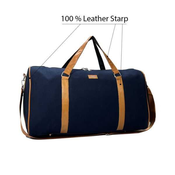 Retro Military Canvas & Leather Duffle Bag
