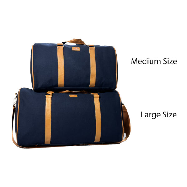 Retro Military Canvas & Leather Duffle Bag
