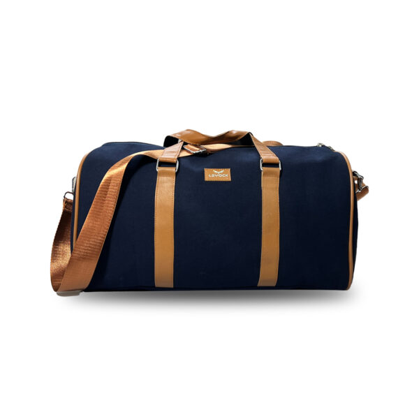 Retro Military Canvas & Leather Duffle Bag