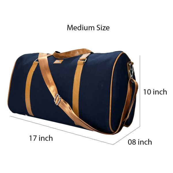 Retro Military Canvas & Leather Duffle Bag