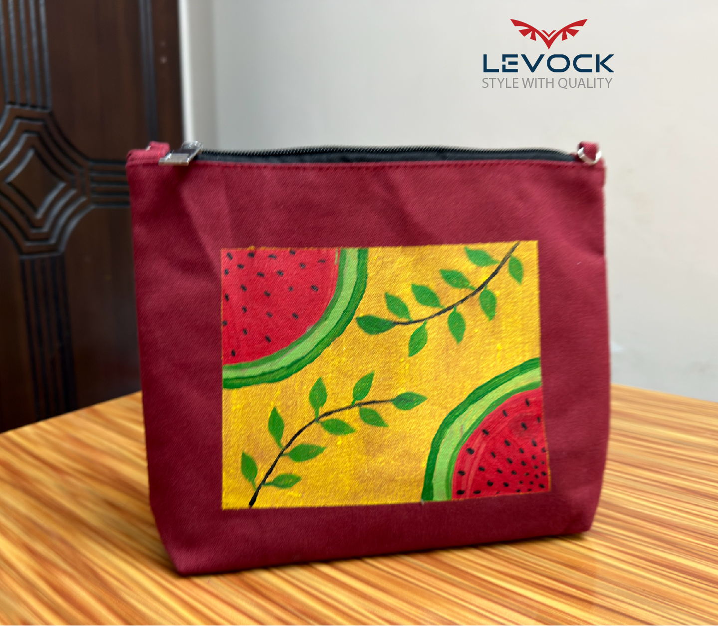 Floral Mini Side Bag LB5051 Handpaint