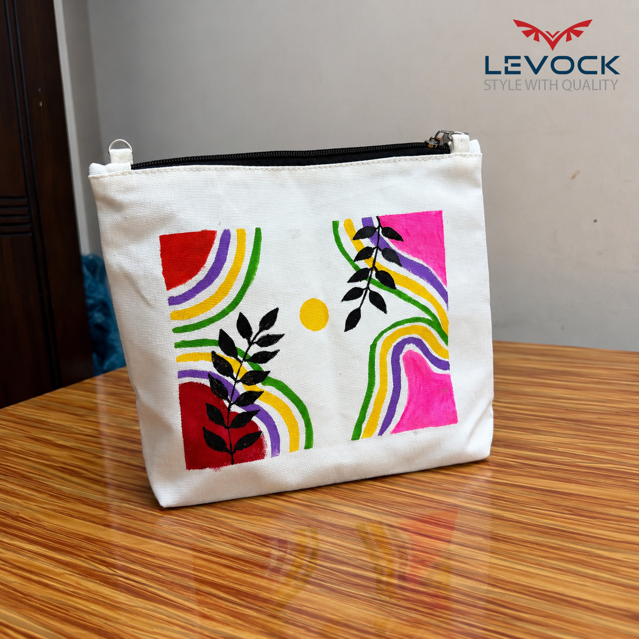 Floral Mini Side Bag LB5051 Handpaint